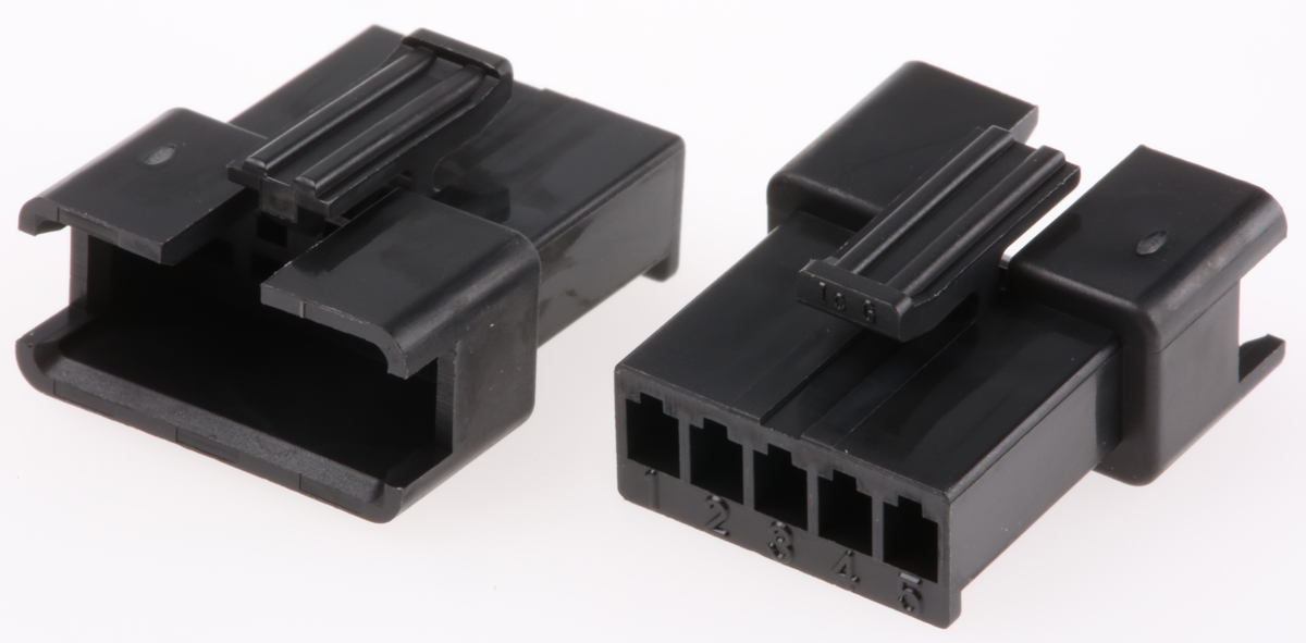JST, SMR Female Connector Housing,  2.5 mm Pitch,  5 Way,  1 Row Straight