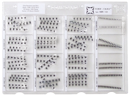 Nova, SMR12 Thick Film, Surface 16 Resistor Kit 480, 0.001 → 0.075 Ω