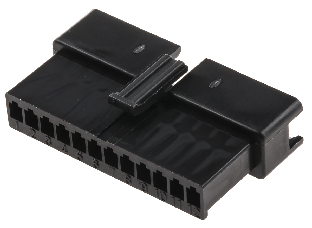 JST, SMR Female Connector Housing,  2.5 mm Pitch,  12 Way,  1 Row Straight