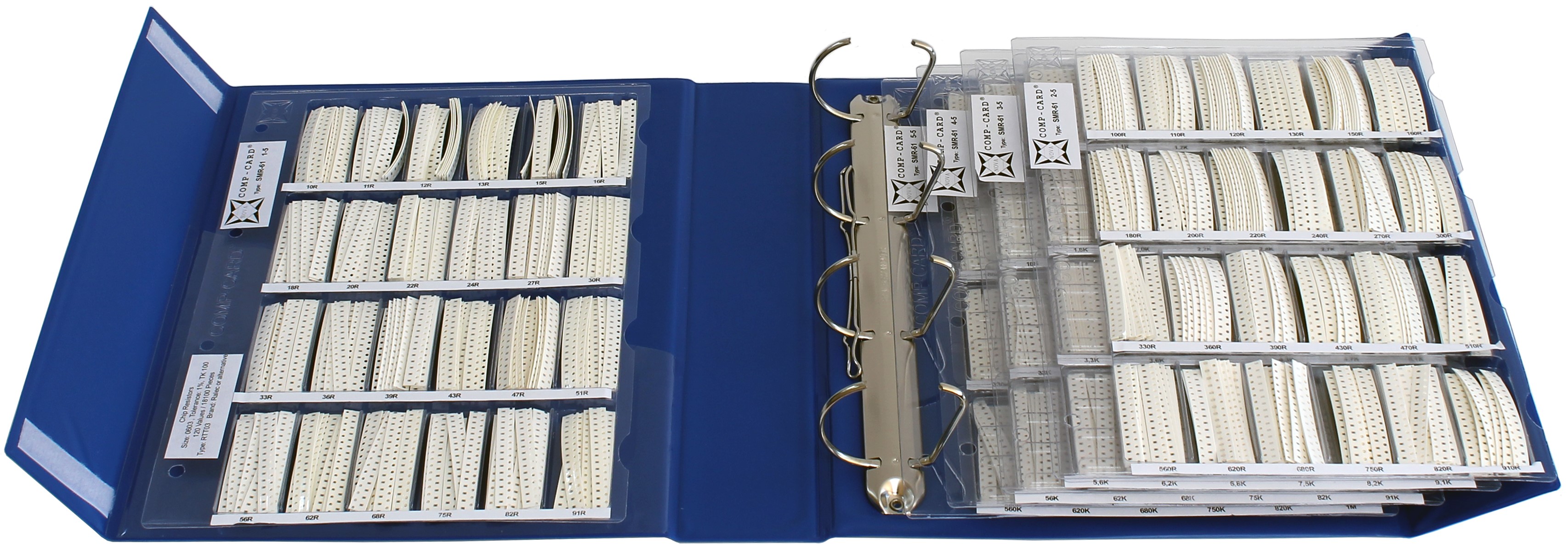 Nova, SMR Thick Film, Surface Mount 120 Resistor Kit, 10 → 1000000 Ω