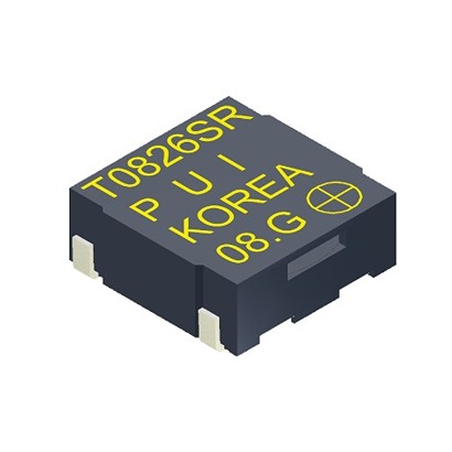 PUI Audio 90 dBA Surface Mount External Piezo Buzzer Transducer 3 mm 2.5 V Min 8.5 mm 8mm 4.5V Max