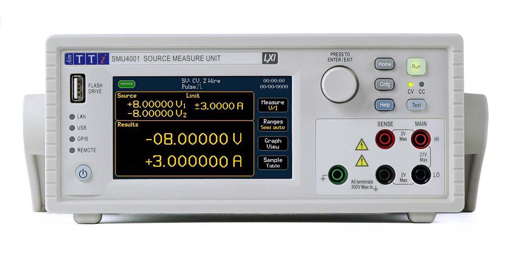 Aim-TTi SMU4000 Series Source Meter, 20 mV to 20 V, 200 nA to 3 A, 25W Output