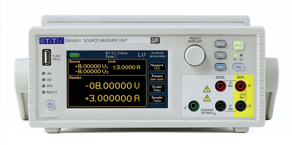 smu4201 Aim-TTi SMU4000 Series Source Meter, 20 mV to 200 V, 200 nA to 3 A, 25W Output