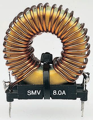 Roxburgh EMC 210 μH Ferrite Leaded Inductor, Max SRF:440 Hz, 4 A Idc, 100 mΩ Rdc 250V ac, SMV