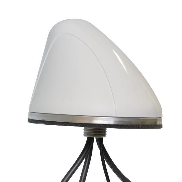 Mobilemark SMWG418-3C3C3C2C-WHT-180 Dome Multi-Band Antenna with SMA Plug Connector, 4G, 5G, GNSS, WiFi