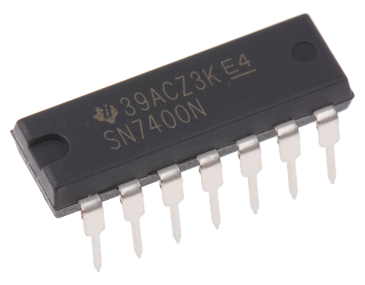 Texas Instruments SN7400N, 4 2-Input NAND Logic Gate, 14-Pin PDIP