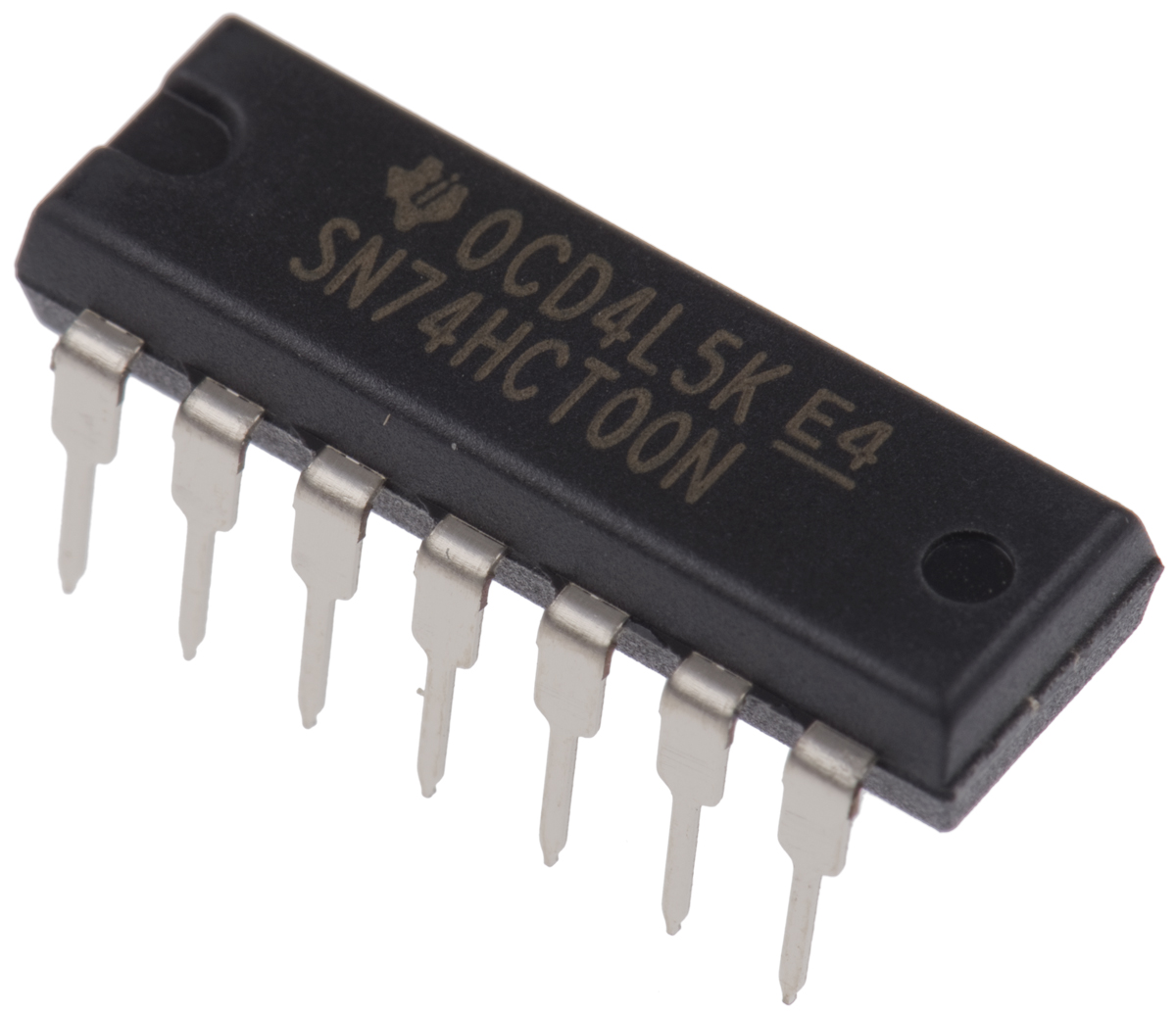 Texas Instruments, 4 2-Input NAND Logic Gate, 14-Pin PDIP