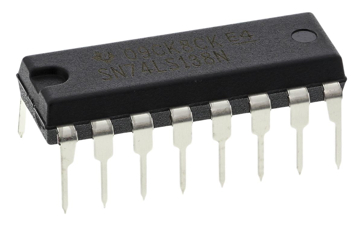 Texas Instruments SN74LS138N, Decoder, 1MHz, 16-Pin PDIP