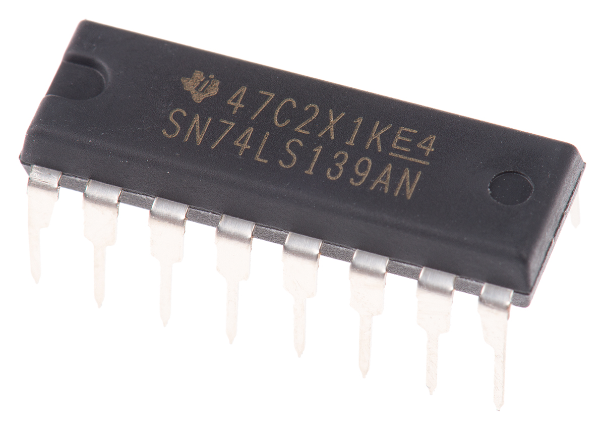 Texas Instruments SN74LS139AN, Decoder, 1MHz, 16-Pin PDIP