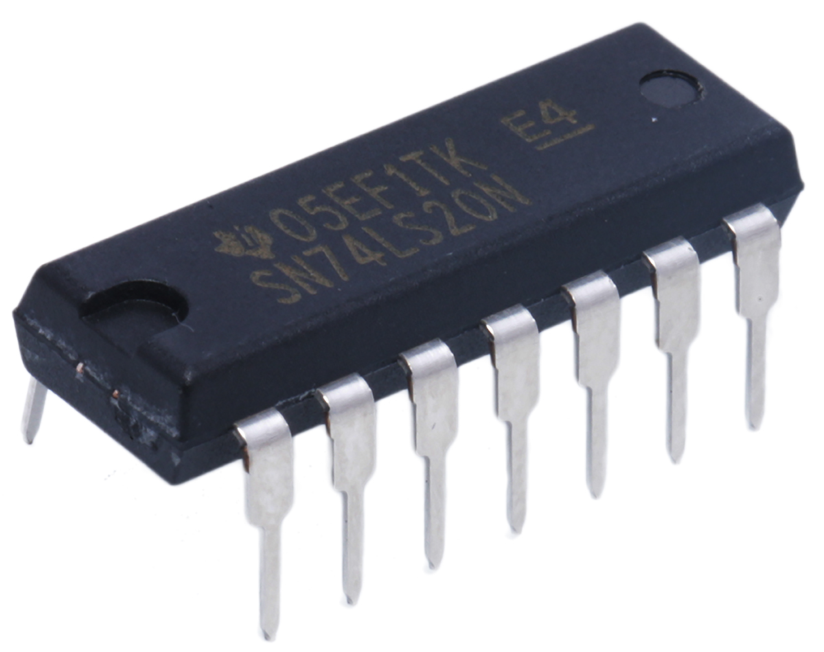 Texas Instruments, 2 4-Input NAND Logic Gate, 14-Pin PDIP