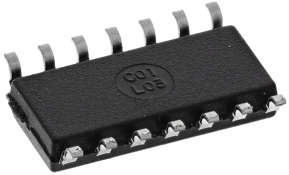 sn74lvt125d Texas Instruments, 4-Channel Non-Inverting 3 State Buffer, 14-Pin SOIC