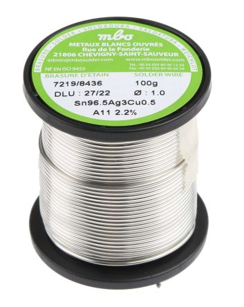MBO Wire, 1 mm Lead Free Solder, 217 °C Melting Point