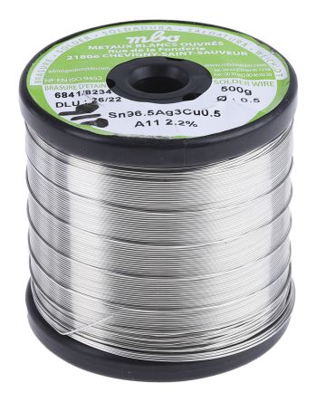 MBO Wire, 0.5 mm Lead Free Solder, 217 °C Melting Point