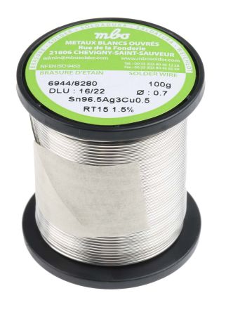 MBO Wire, 0.7 mm Lead Free Solder, 217 °C Melting Point