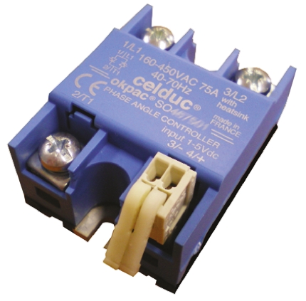Celduc SO3 Series Solid State Relay Thyristor Trigger Module, 75 A Load, 450 V ac Load, 10V dc Control