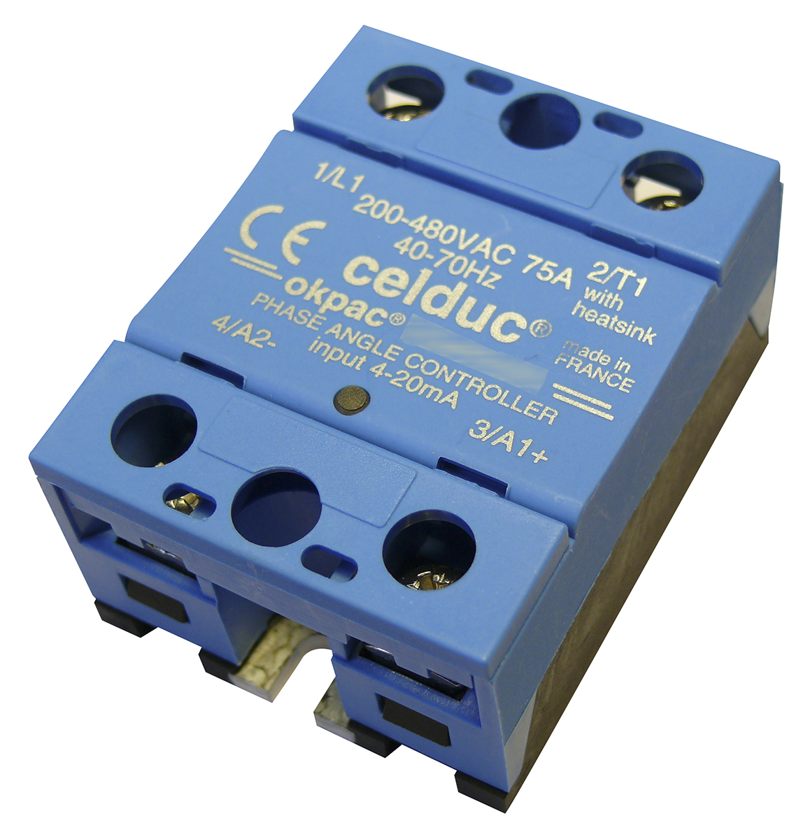 Celduc SO4 Series Solid State Relay, 125 A Load, DIN Rail Mount, 480 V ac Load
