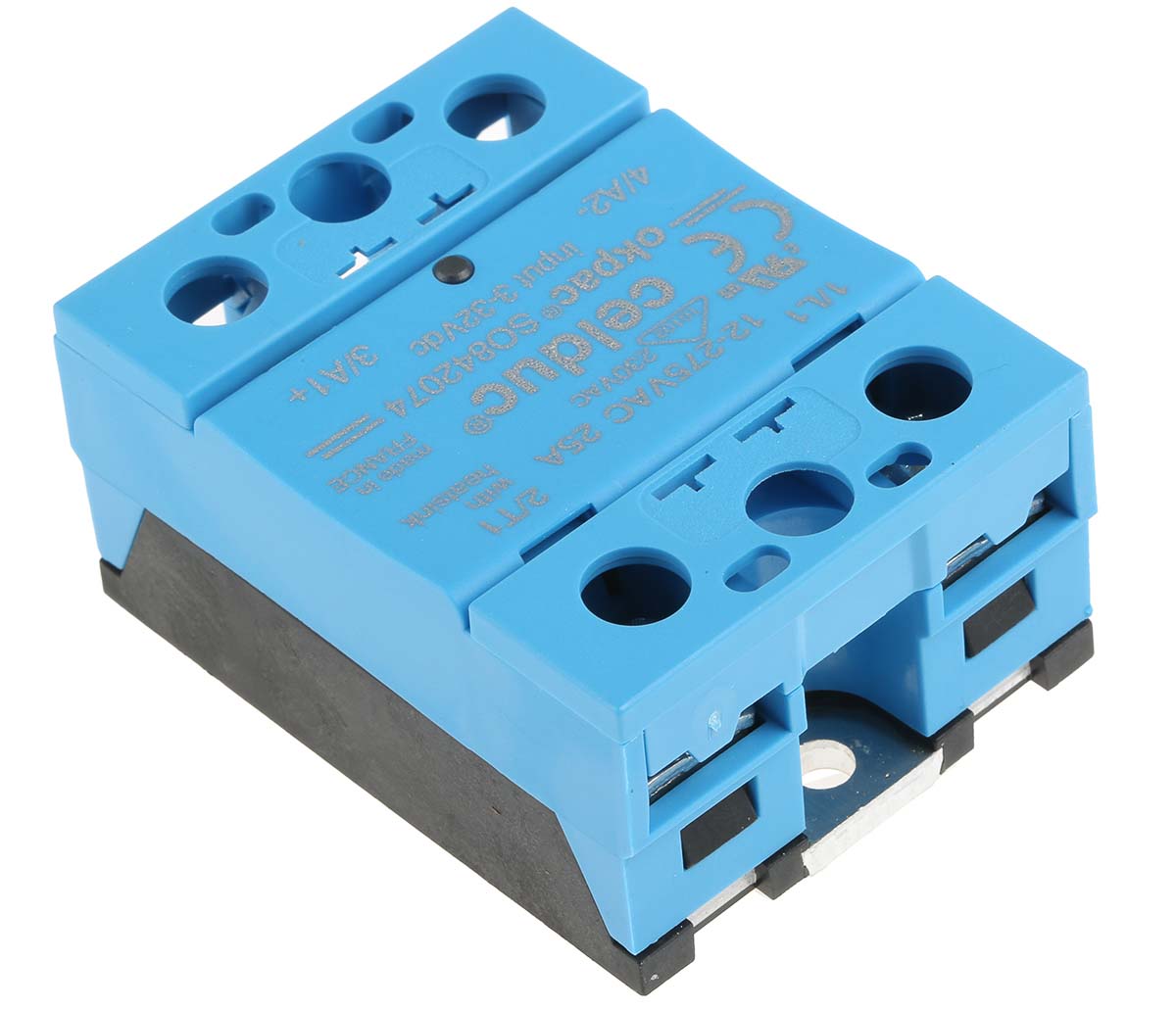 so842074 Celduc SO8 Series Solid State Relay, 25 A Load, DIN Rail Mount, 275 Vrms Load, 32V Control