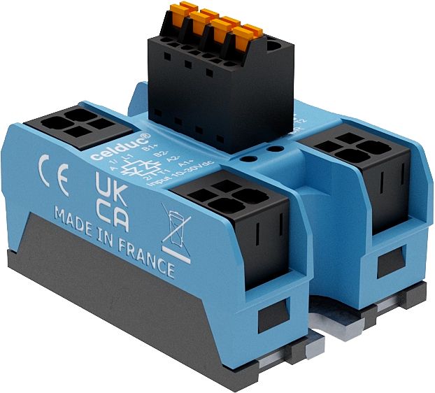Celduc SOBR9 Series Solid State Relay, 50 A Load, Chassis Mount, 660 V ac Load, 30V dc Control