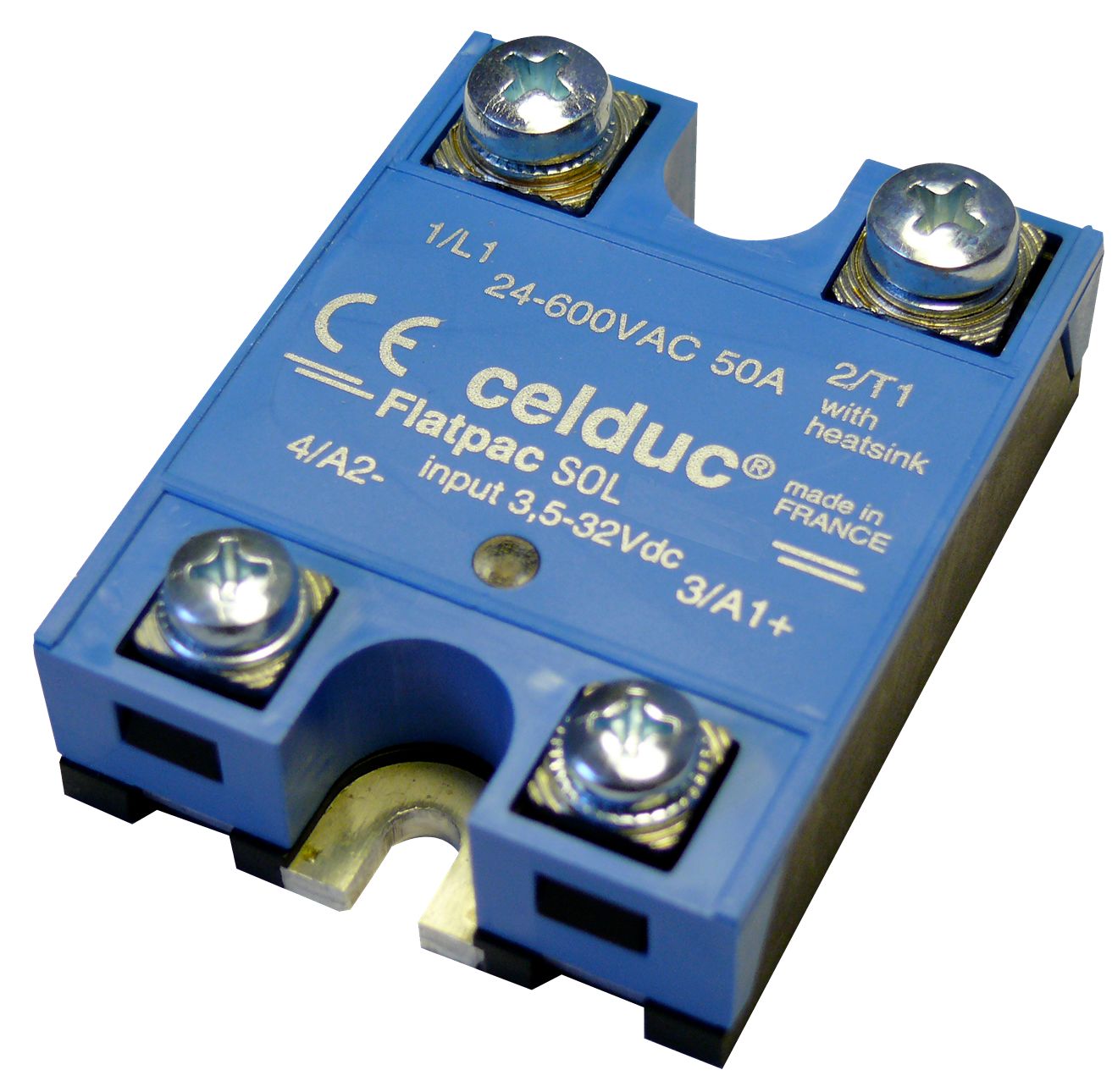 Celduc SOL Series Solid State Relay, 125 A Load, Chassis Mount, 690 V ac Load, 32V dc Control