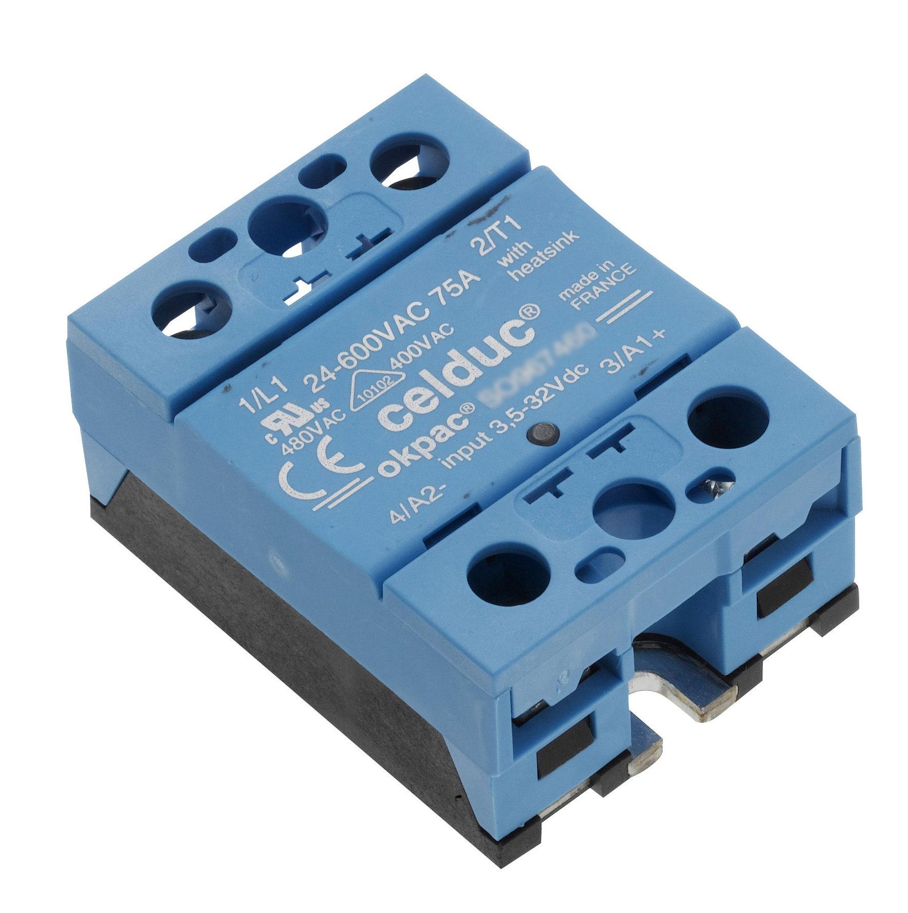 Celduc SON Series Solid State Relay, 50 A Load, Panel Mount, 260 V ac Load, 30V Control
