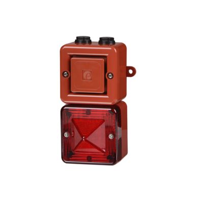 e2s SONFL1X Series Red Sounder-Beacon Combination, IP66 24V dc Back 103 dB @ 1m