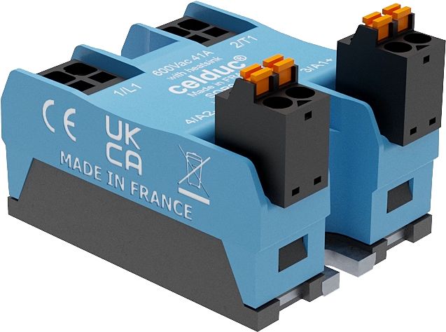 Celduc SOR9 Series Solid State Relay, 50 A Load, Chassis Mount, 660 V ac Load, 32V dc Control