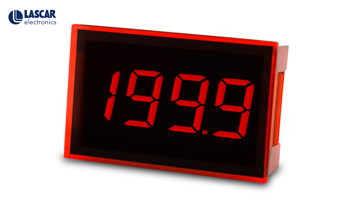 Lascar SP 8-100 Series Digital Voltmeter DC, LED Display 3-Digits 0.1 %, 21.6 mm, 53.2 mm