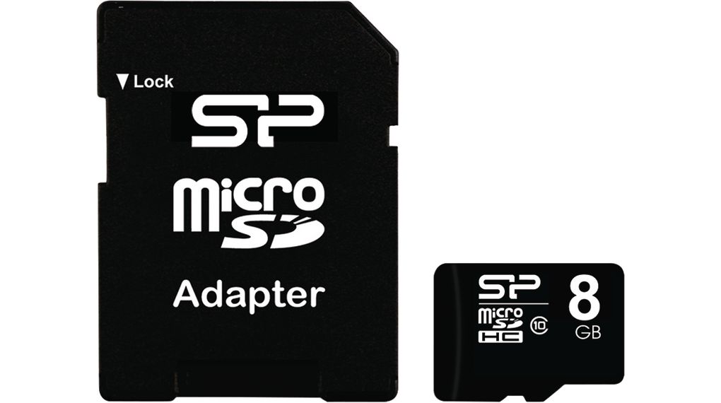 Silicon Power 8 GB MicroSDHC microSD, Class 10
