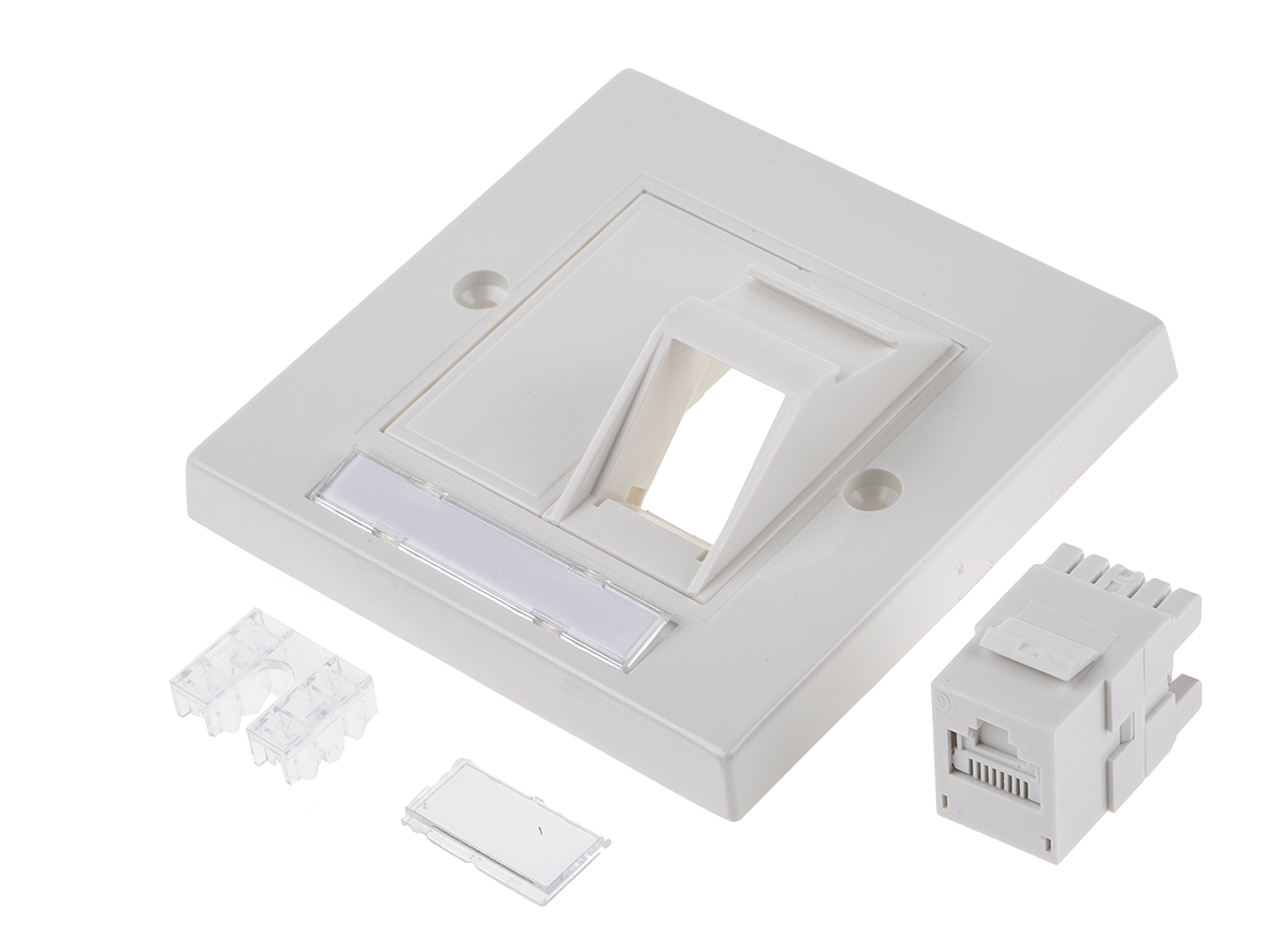 Molex Premise Networks PowerCat Euromod II Series, Angled Cat6 RJ45 DataGate Plus UTP Shield Type