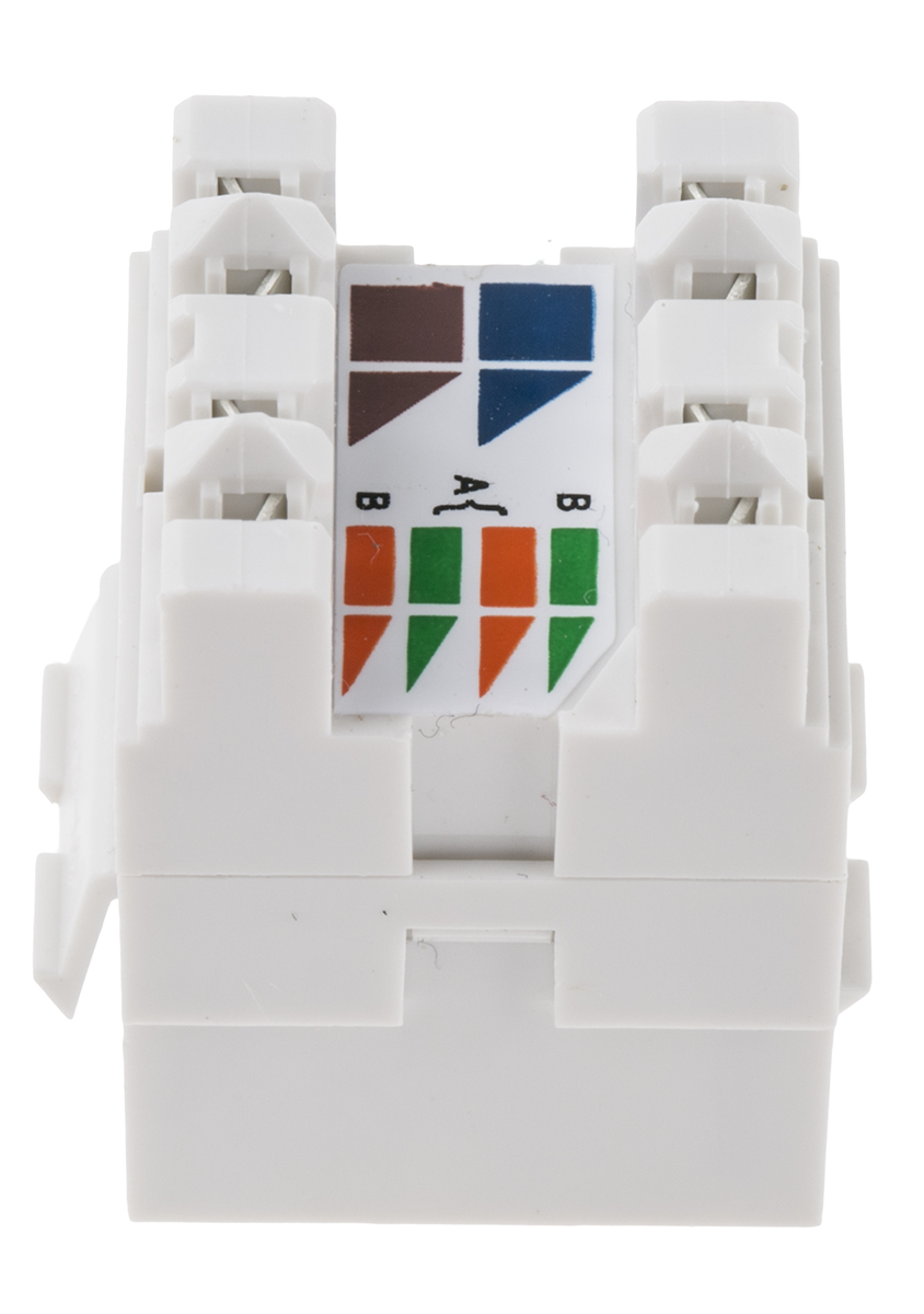 sp120101-01 Molex Premise Networks PowerCat Euromod II Series, Angled Cat6 RJ45 DataGate Plus UTP Shield Type