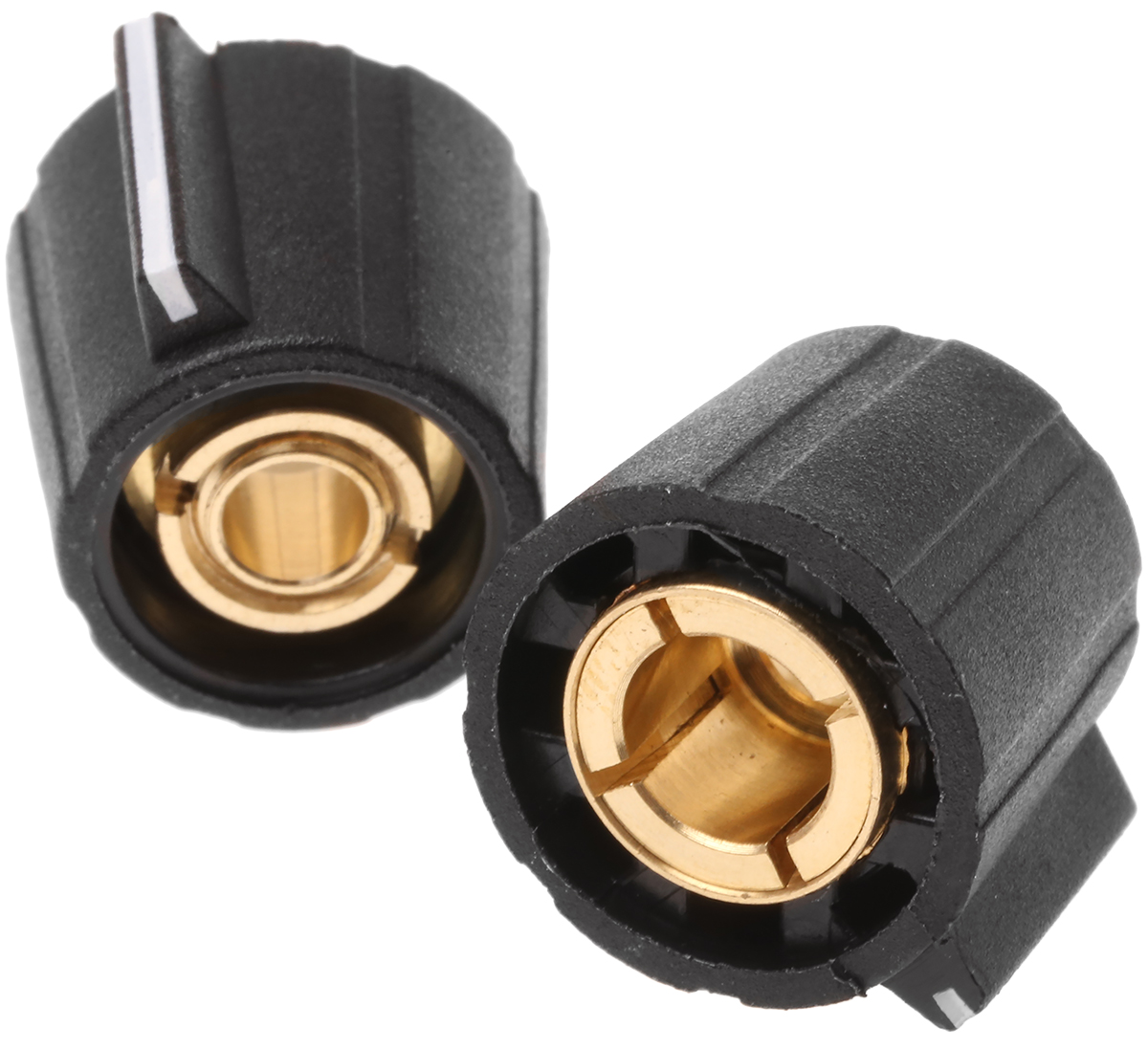 Sifam 15.5 mm Knob Diameter Black Potentiometer Knob for 6.35 mm Shaft Circular, SP151 250 BLACK