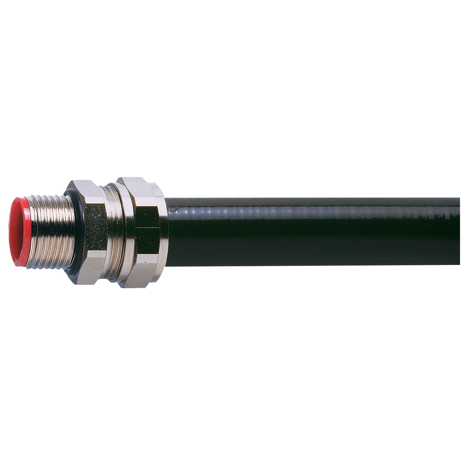 Adaptaflex Fitting Nickel Plated Brass, Conduit Fitting, 9.5 mm Nominal Size, PG13, Brass, Silver IP65 rating