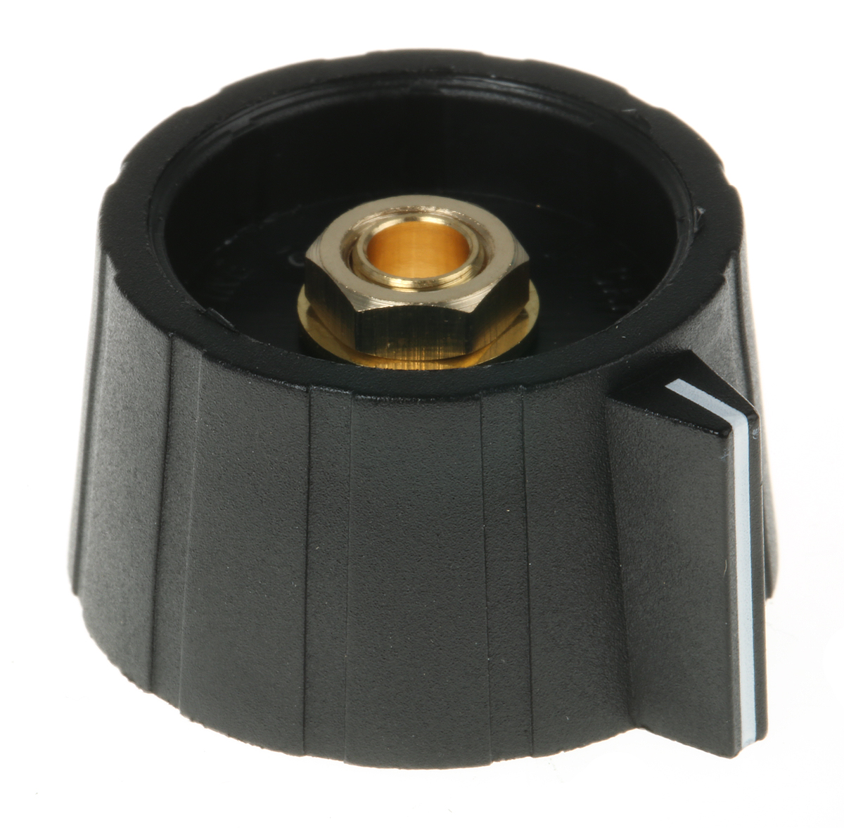 Sifam 29.5 mm Knob Diameter Black Potentiometer Knob for 6.35 mm Shaft Circular, SP291 250 BLACK