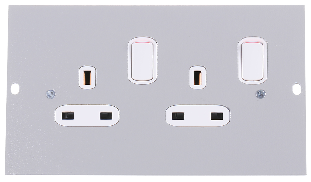 Legrand Grey 3 Compartment Socket Module x 100mm 47 mm