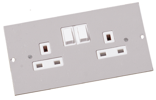 Legrand Grey 4 Compartment Socket Module x 75mm 47 mm