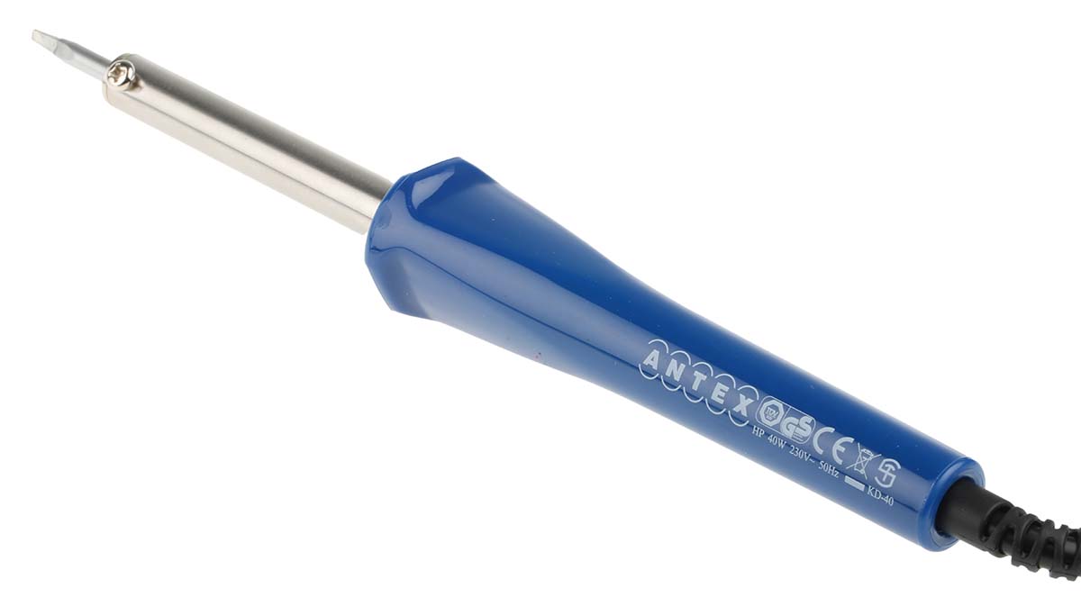 sp8327a Antex Electronics Electric Soldering Iron, 230V, 40 W, for use with Soldering Work with Lead Free Solder