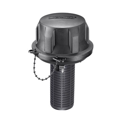 Stauff Hydraulic Breather Cap SPB-4-O-10-S080-A 101 mm, Push-in Polyethylene Silver