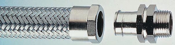 Adaptaflex, 25 mm Nominal Diameter, Polyvinyl Chloride, Steel, Polyvinyl Chloride, Galvanised Steel, Grey