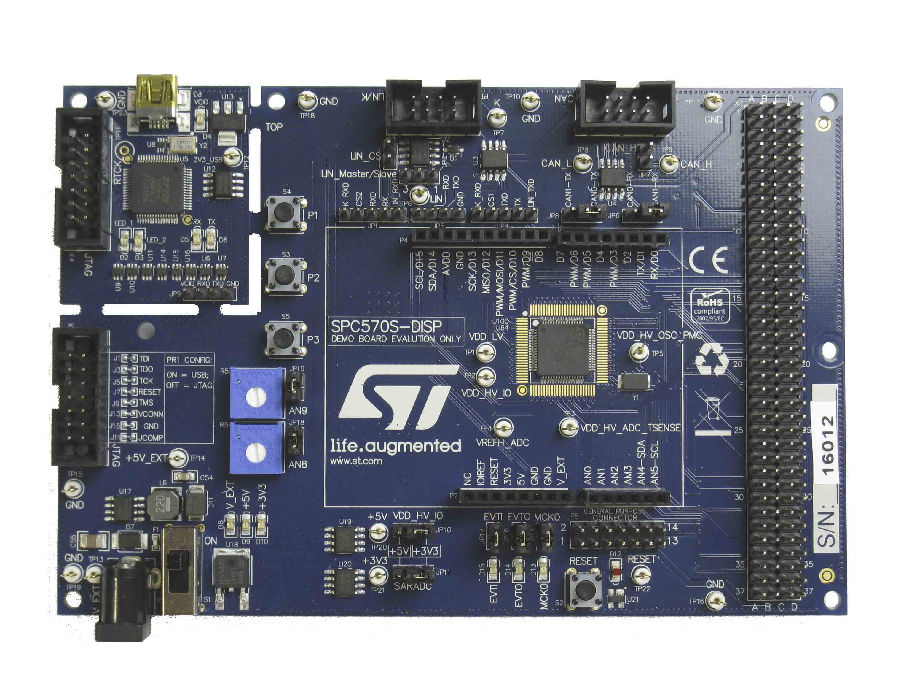 STMicroelectronics Discovery MCU Evaluation Board SPC570S-DISP