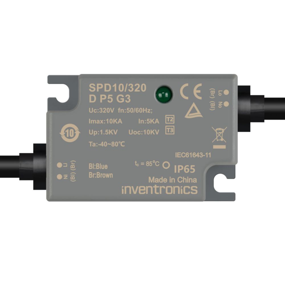 Inventronics 1 Phase Surge Protection Device, 20 kA, 1.8 kV, Screw
