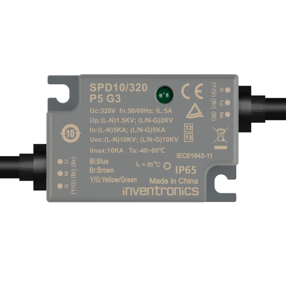 Inventronics 1 Phase Surge Protection Device, 10 kA, 2 kV, Screw