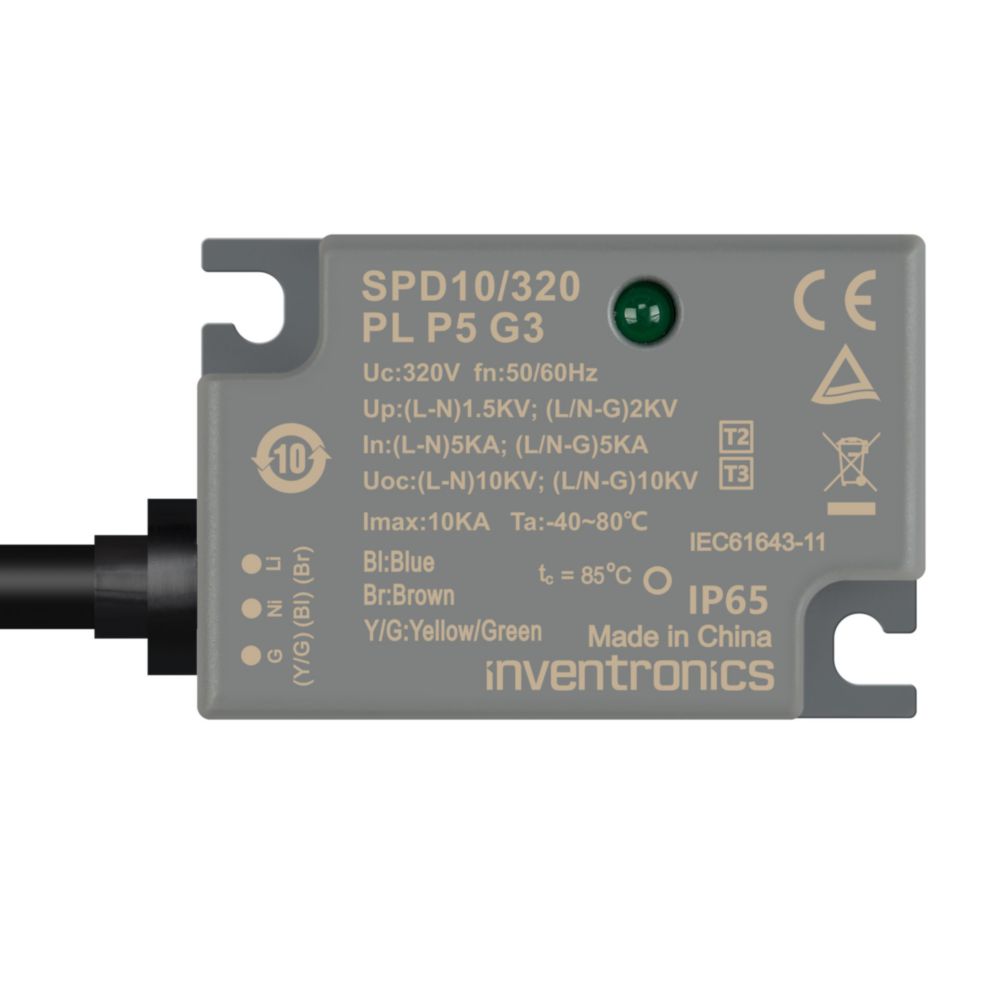 Inventronics 1 Phase Surge Protection Device, 10 kA, 2 kV, Screw