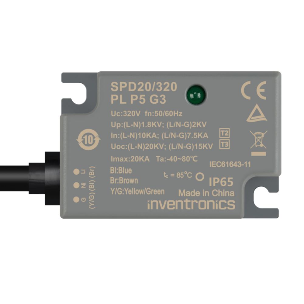Inventronics 1 Phase Surge Protection Device, 20 kA, 2 kV, Screw