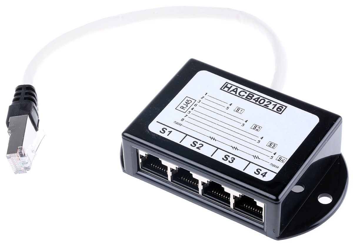 Decelect SPE Series 4 Port RJ45 FTP Splitter