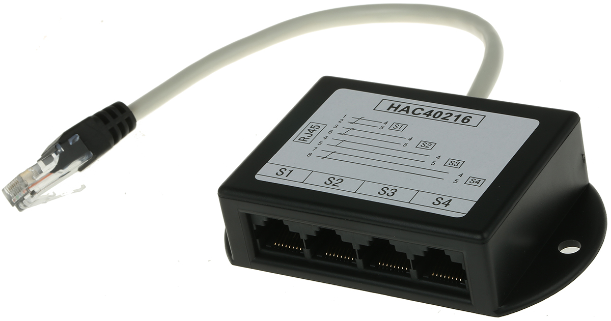 Decelect SPE Series 4 Port RJ45 UTP Splitter