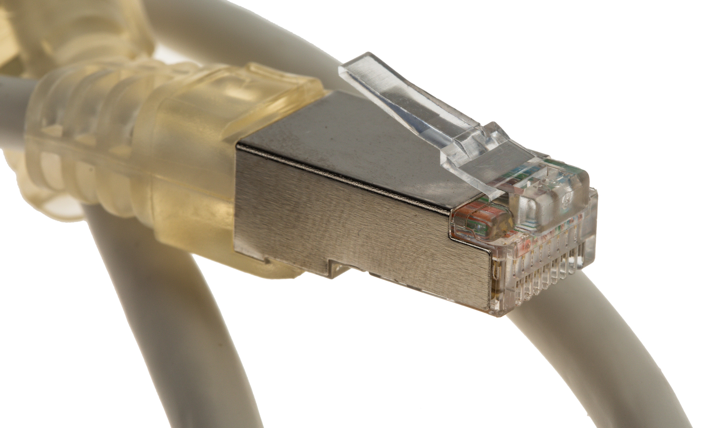 spe190718 Decelect SPE, 1 m Cat5 Ethernet Cable, Grey, Shielded Polyvinyl Chloride Sheath