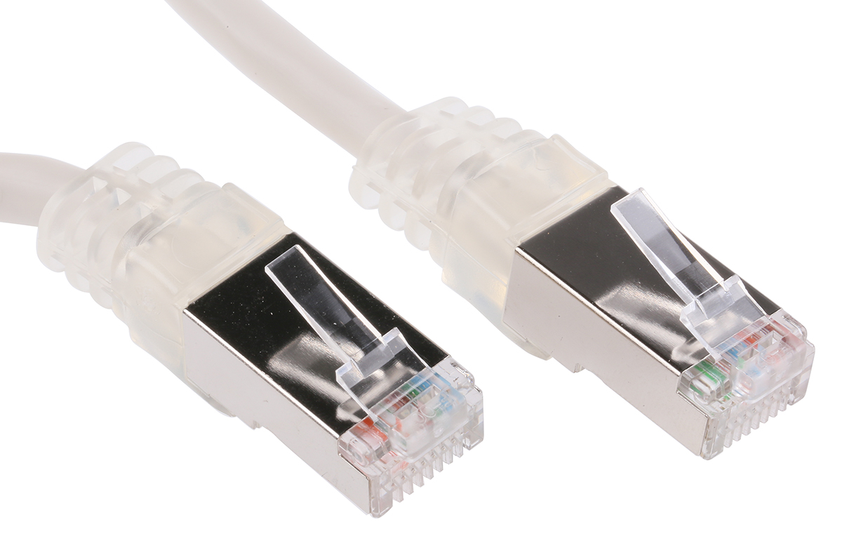 Decelect SPE, 5 m Cat5 Ethernet Cable, Grey, Shielded Polyvinyl Chloride Sheath