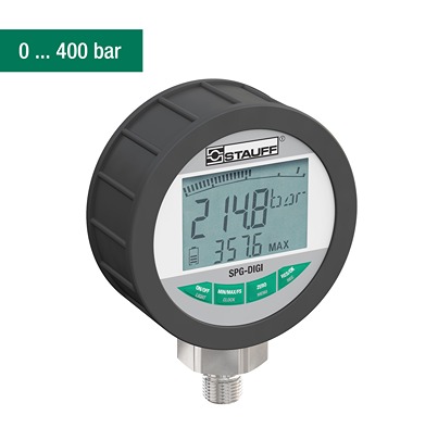 Stauff G 1/4 Digital Pressure Gauge, 400 bar