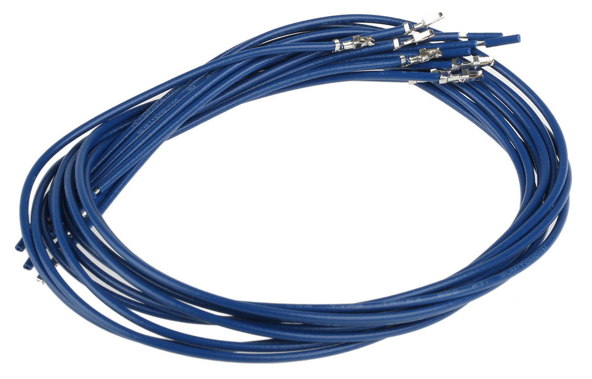 JST SPHD Crimp Wire Unterminated, 300 mm, White