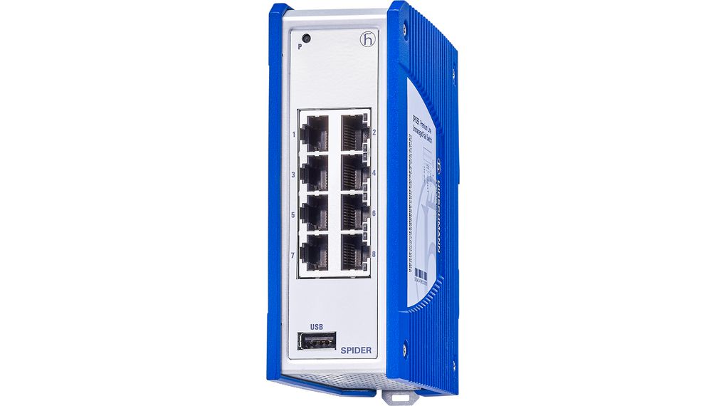 Hirschmann SPIDER-SL-20-08T1999999TY9HHHH Unmanaged 10 Port Ethernet Switch